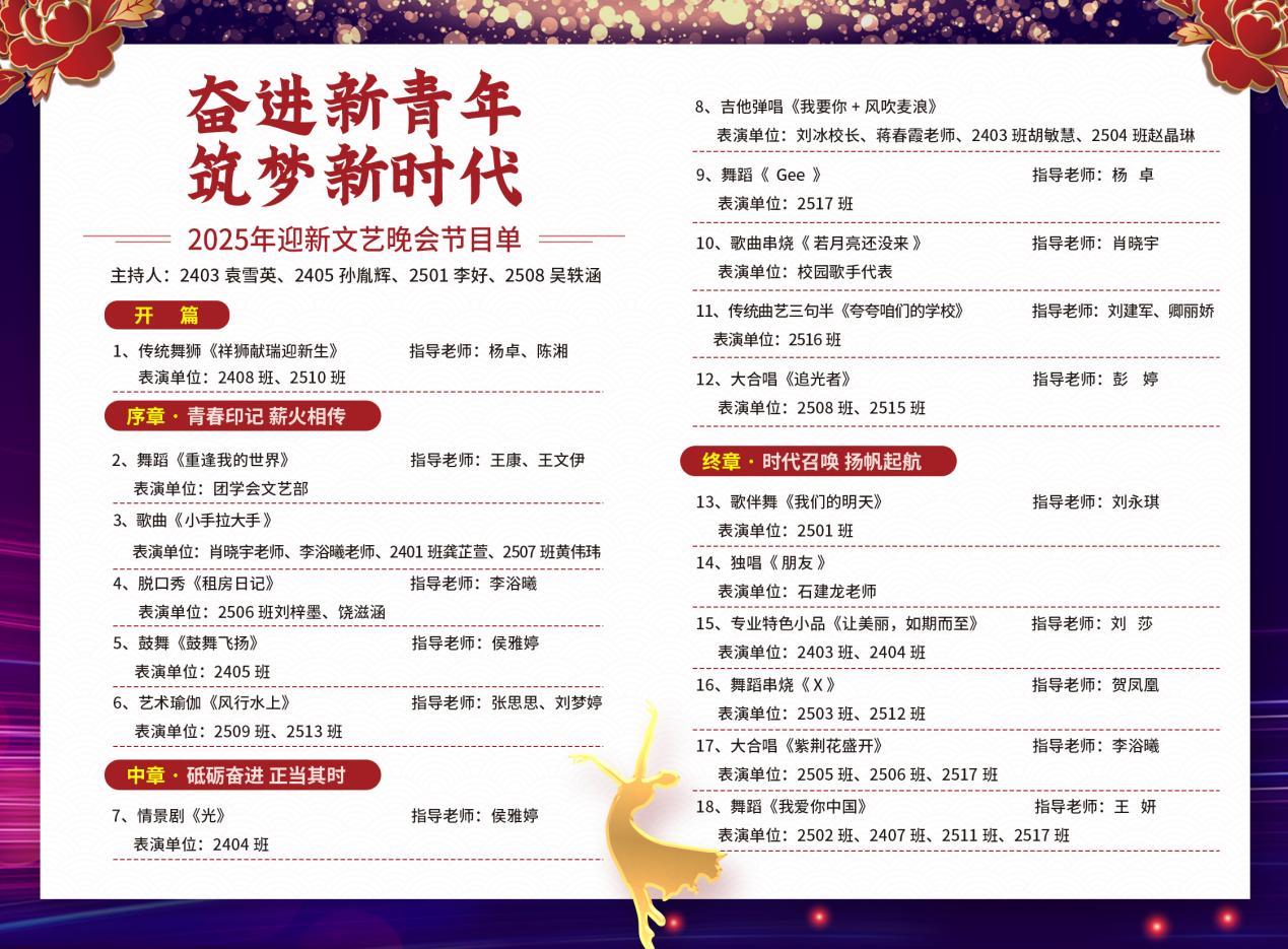 长沙科技传媒技工学校“奋进新青年,筑梦新时代”2025年迎新文艺晚会精彩回顾-长沙科技传媒技工学校 图9